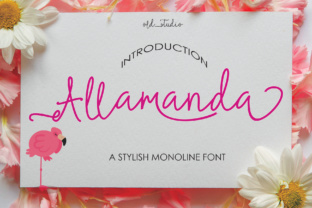Allamanda: A Modern Handwritten Typeface for Editorial Design