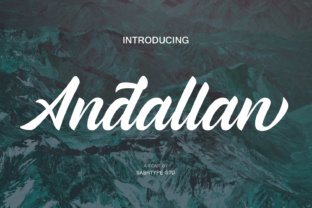 Andallan: The Modern Script Typeface for Scroll-Stopping Campaigns