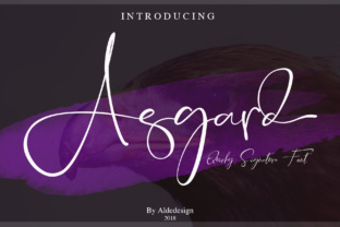 Asgard: A Modern Script Font for Editorial Design