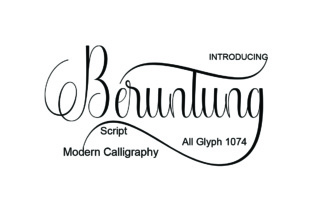 Beruntung Script Font: Elevate Your Brand Identity