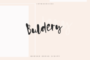 Buldery: A Creative Script Font for Modern Campaign Design