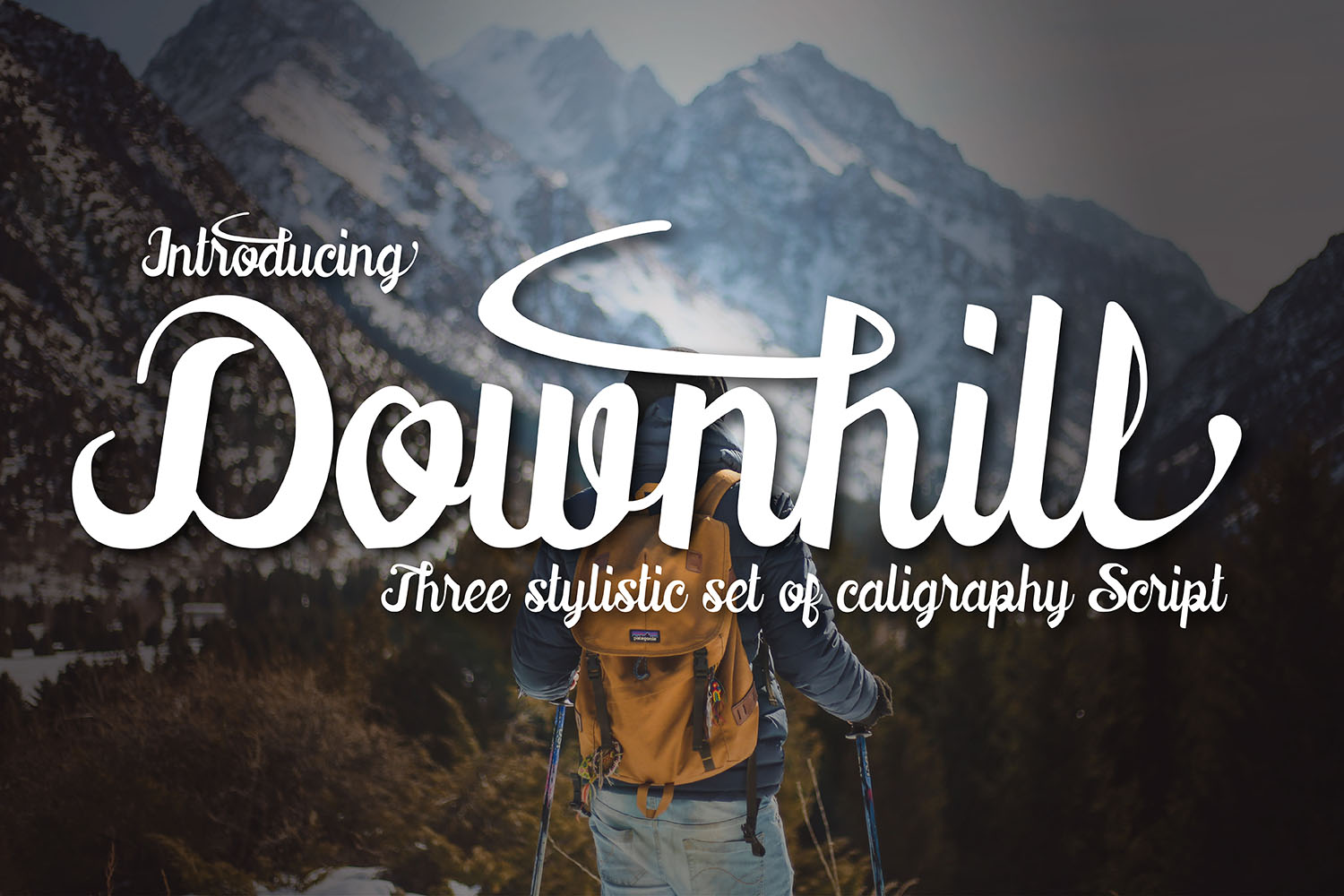Downhill Typeface: Elevating Campaign Visuals with Modern Script