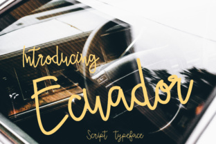 Ecuador Font: A Modern Script for Clean Web Design