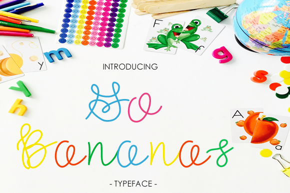 Go Bananas Typeface: Elevating Editorial Design with Cursive Style