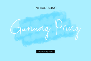Gunung Pring Typeface: Elevate Handmade Brand Identity