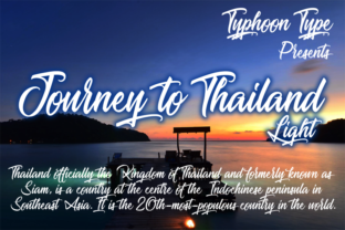 Journey to Thailand Light: A Display Typeface for Modern Branding