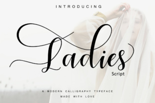 Ladies Typeface: A Modern Script for Handmade Brands