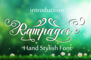 Rampagoe Typeface Review: Elevating Campaign Visuals with Swashy Script