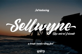Sellwyne: A Painterly Script Font for Handmade Brands