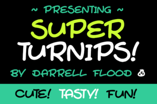 Super Turnips: A Whimsical Hand-Drawn Typeface for Handmade Brands