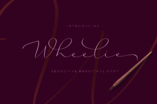 Wheelie: The Seductive Script Font for Elegant Web Design