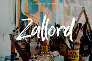Zallord Typeface: A Bold Brush Font for Modern Digital Branding